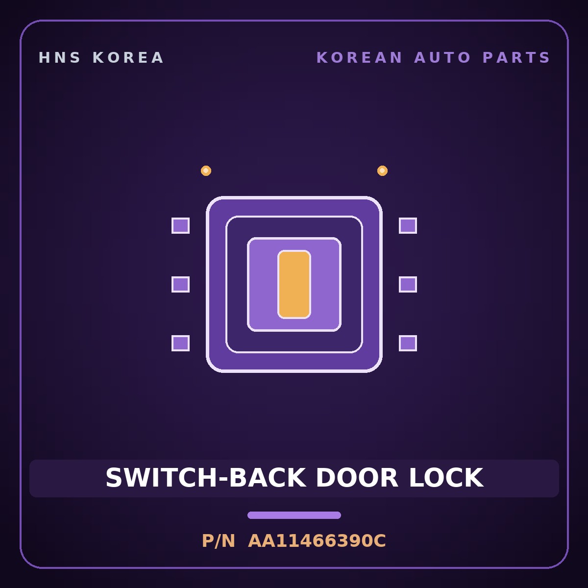 Genuine Mobis SWITCH-BACK DOOR LOCK AA11466390C for Towner 2000 HNS Parts Korea