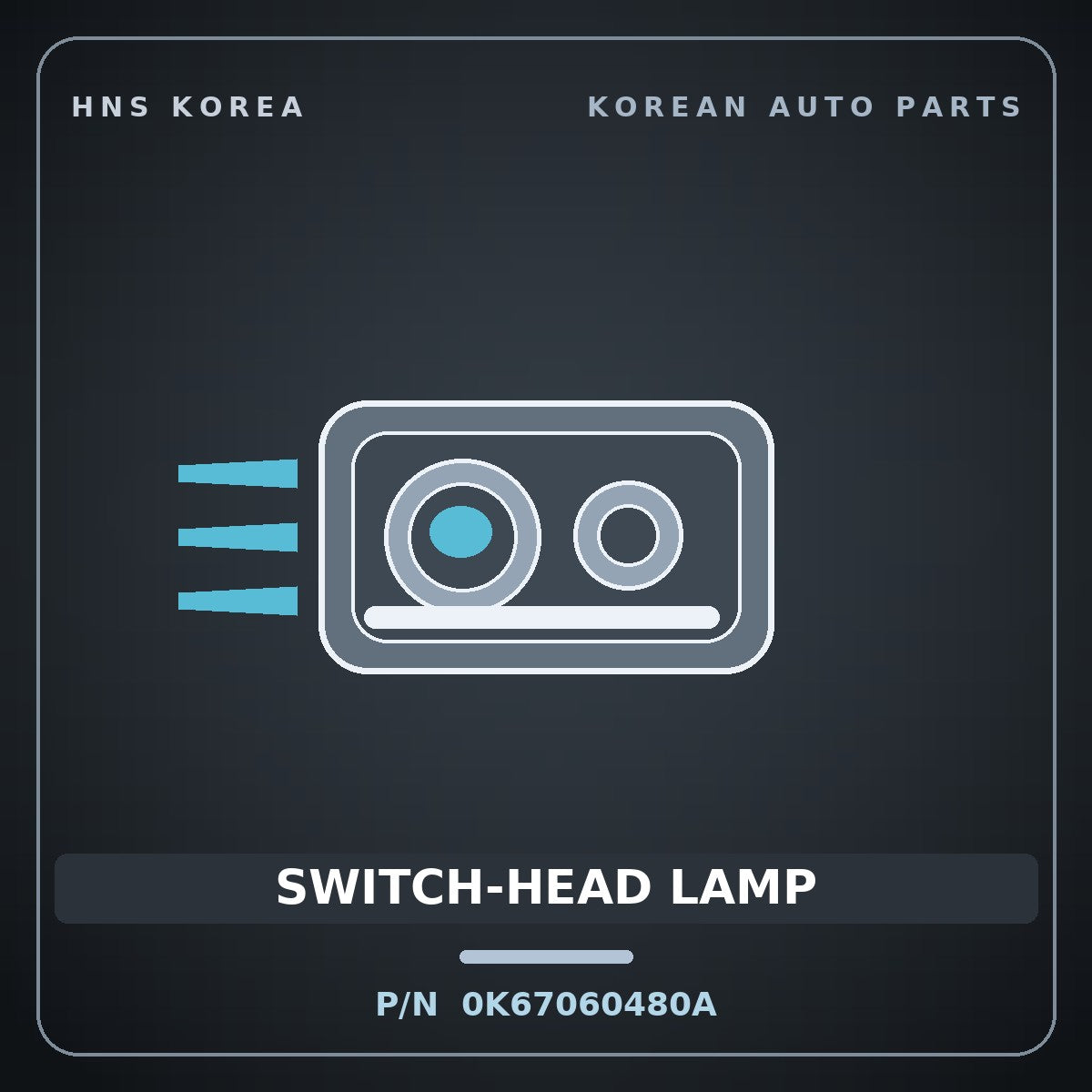 Genuine Mobis SWITCH-HEAD LAMP 0K67060480A for Ceres 1996 HNS Parts Korea