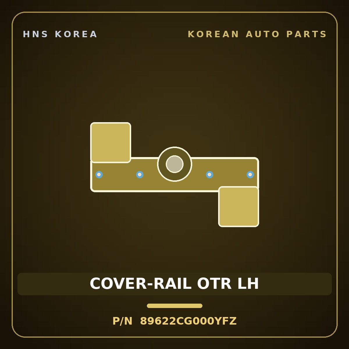 Genuine Mobis COVER-RAIL OTR LH 89622CG000YFZ for Staria 2026 HNS Parts Korea