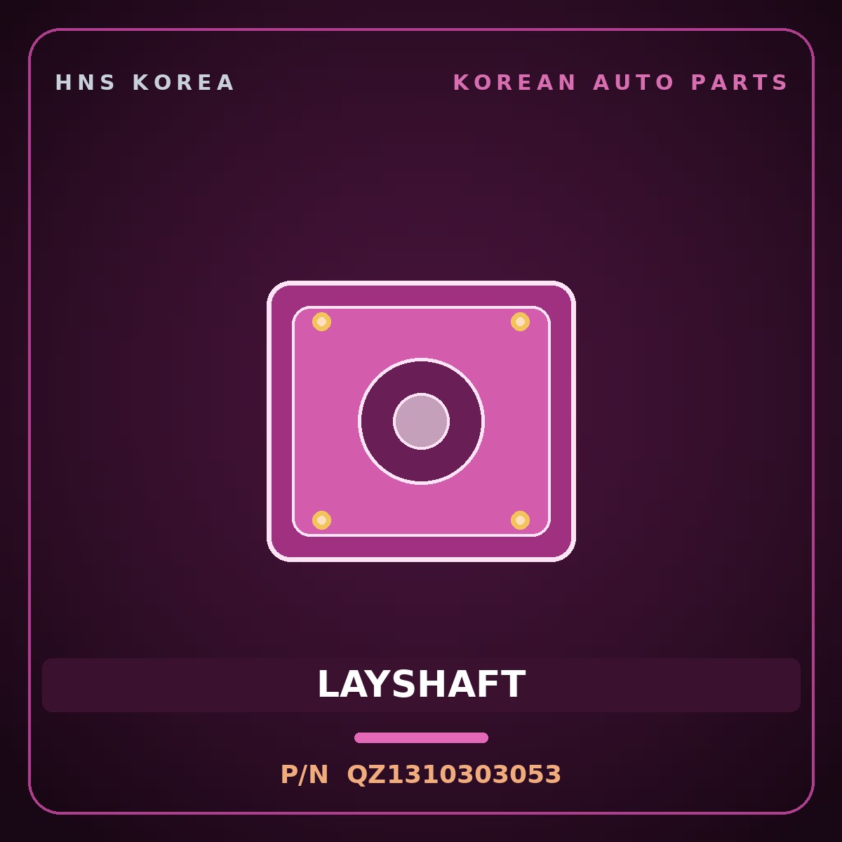 Genuine Mobis LAYSHAFT QZ1310303053 for Express 2009 HNS Parts Korea
