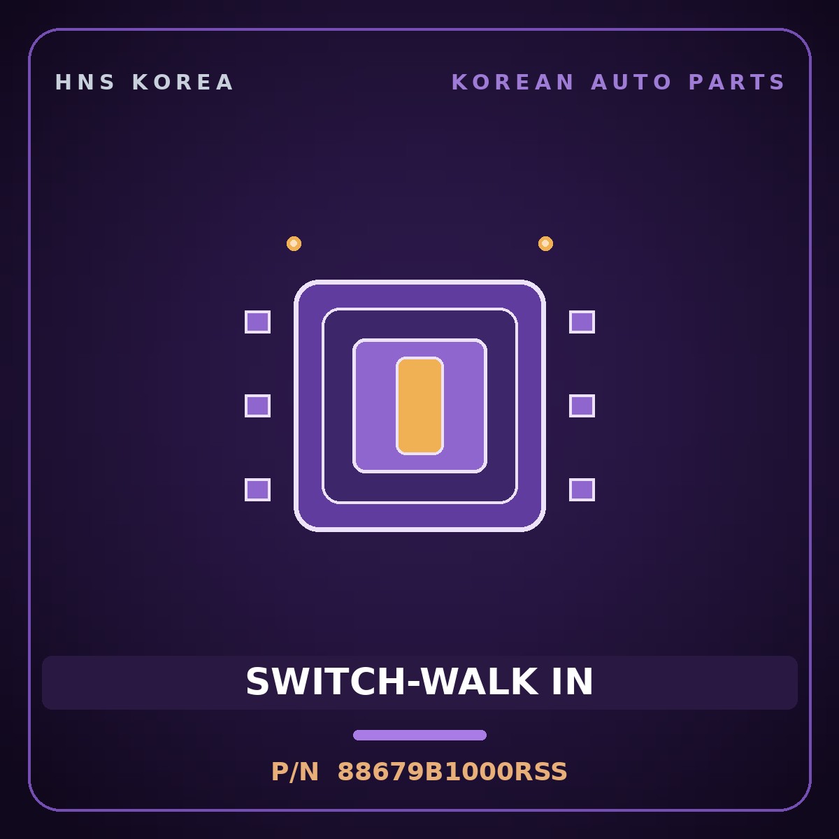 Genuine Mobis SWITCH-WALK IN 88679B1000RSS for G80 2016 HNS Parts Korea