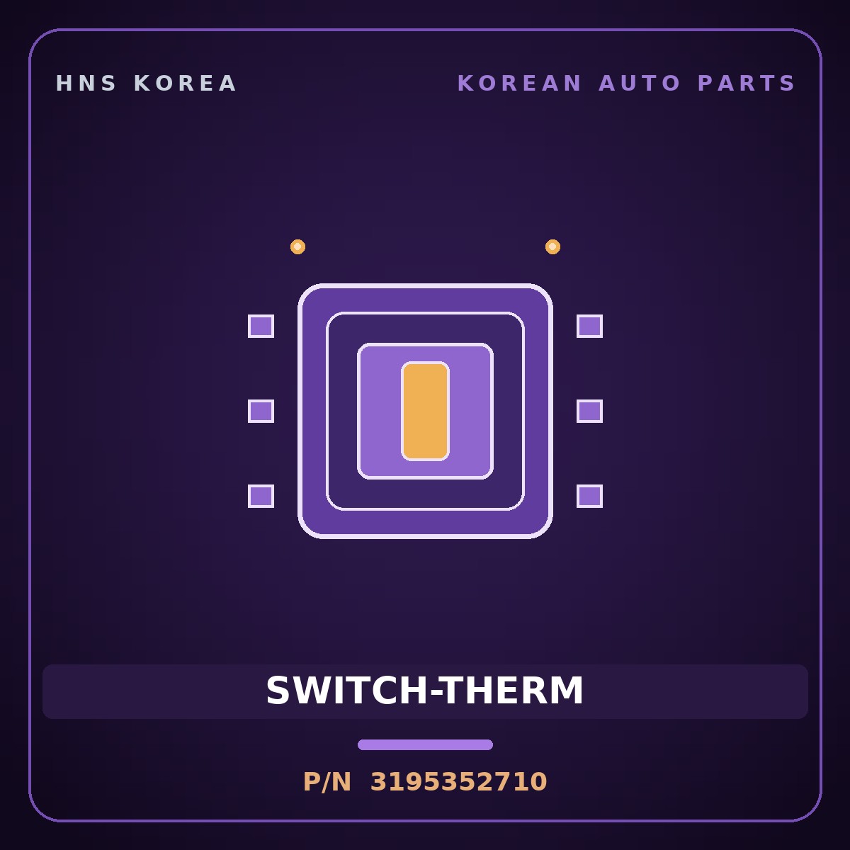 Genuine Mobis SWITCH-THERM 3195352710 for Aero City 2004 HNS Parts Korea