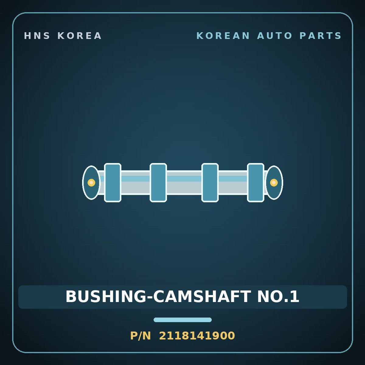 Genuine Mobis BUSHING-CAMSHAFT NO.1 2118141900 for County 1998 HNS Parts Korea
