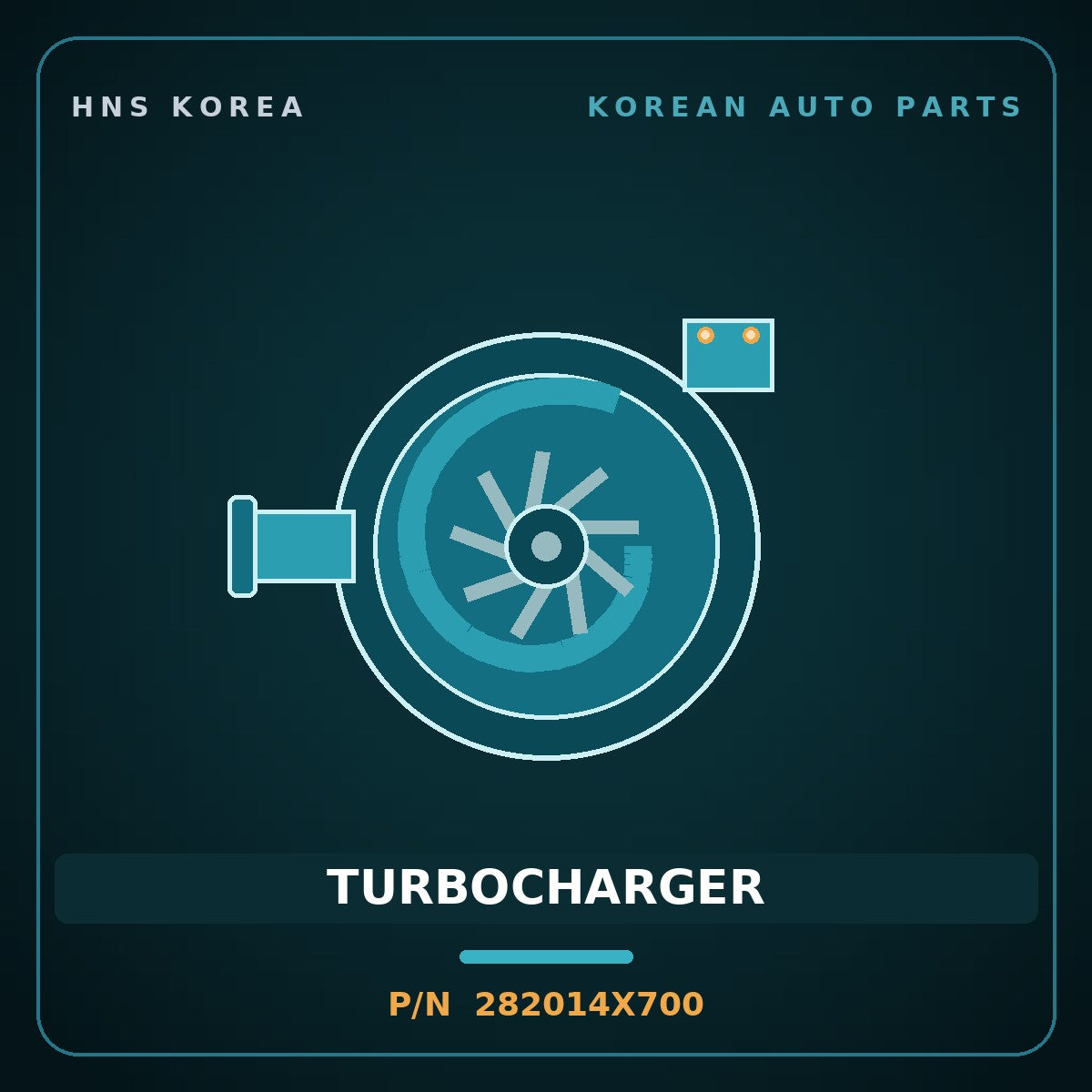 Genuine Mobis TURBOCHARGER 282014X700 for Terracan 2000 HNS Parts Korea