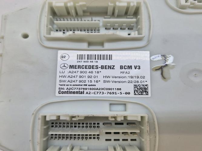 Mercedes-Benz GLB-Class 2022 ETACS/BCM A2479004618