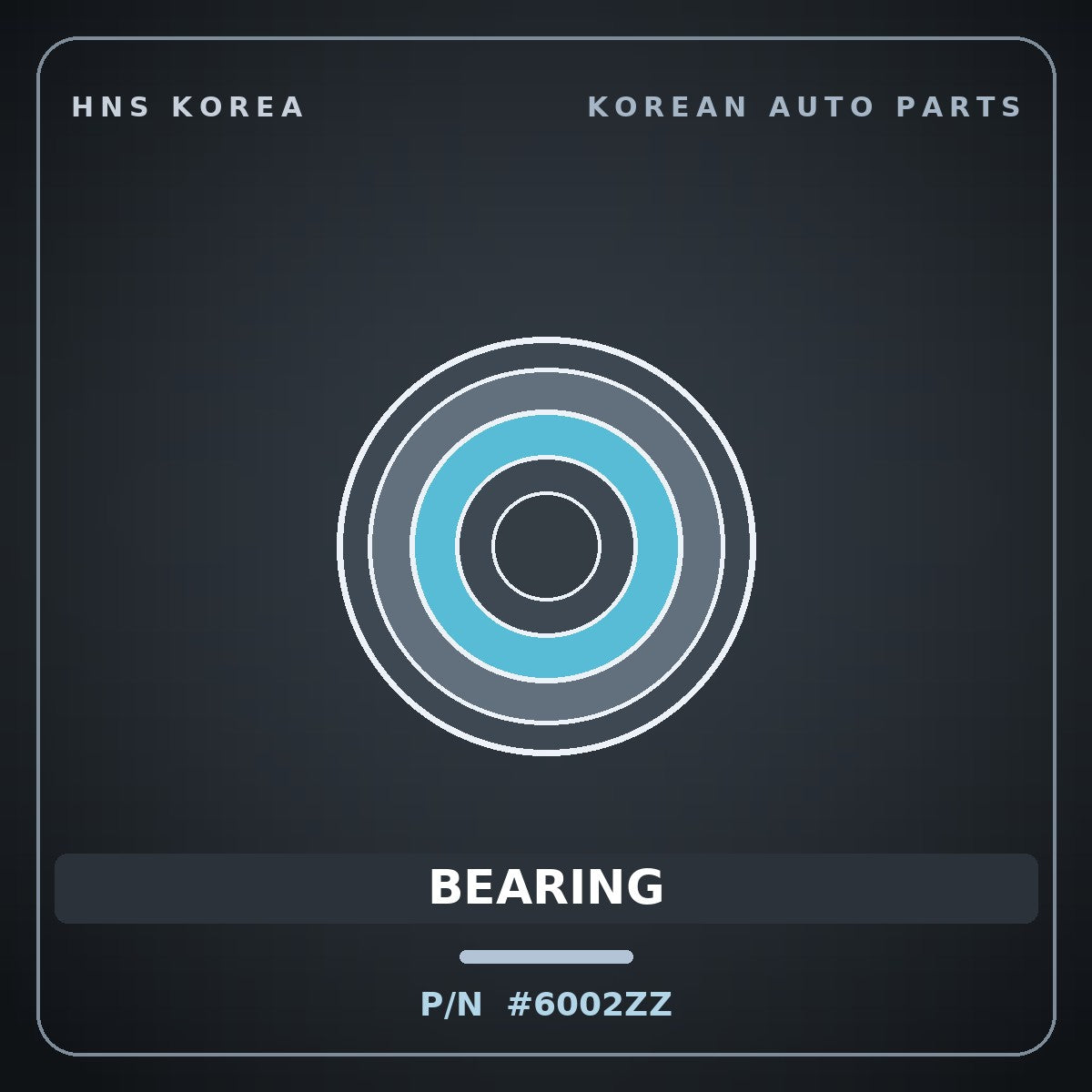 Genuine Mobis BEARING #6002ZZ Hyundai Kia part HNS Korea