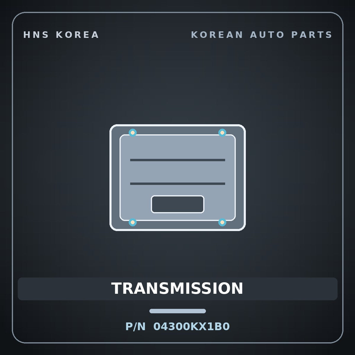 Genuine Mobis OIL-TRANSMISSION 04300KX1B0 Hyundai Kia part HNS Korea