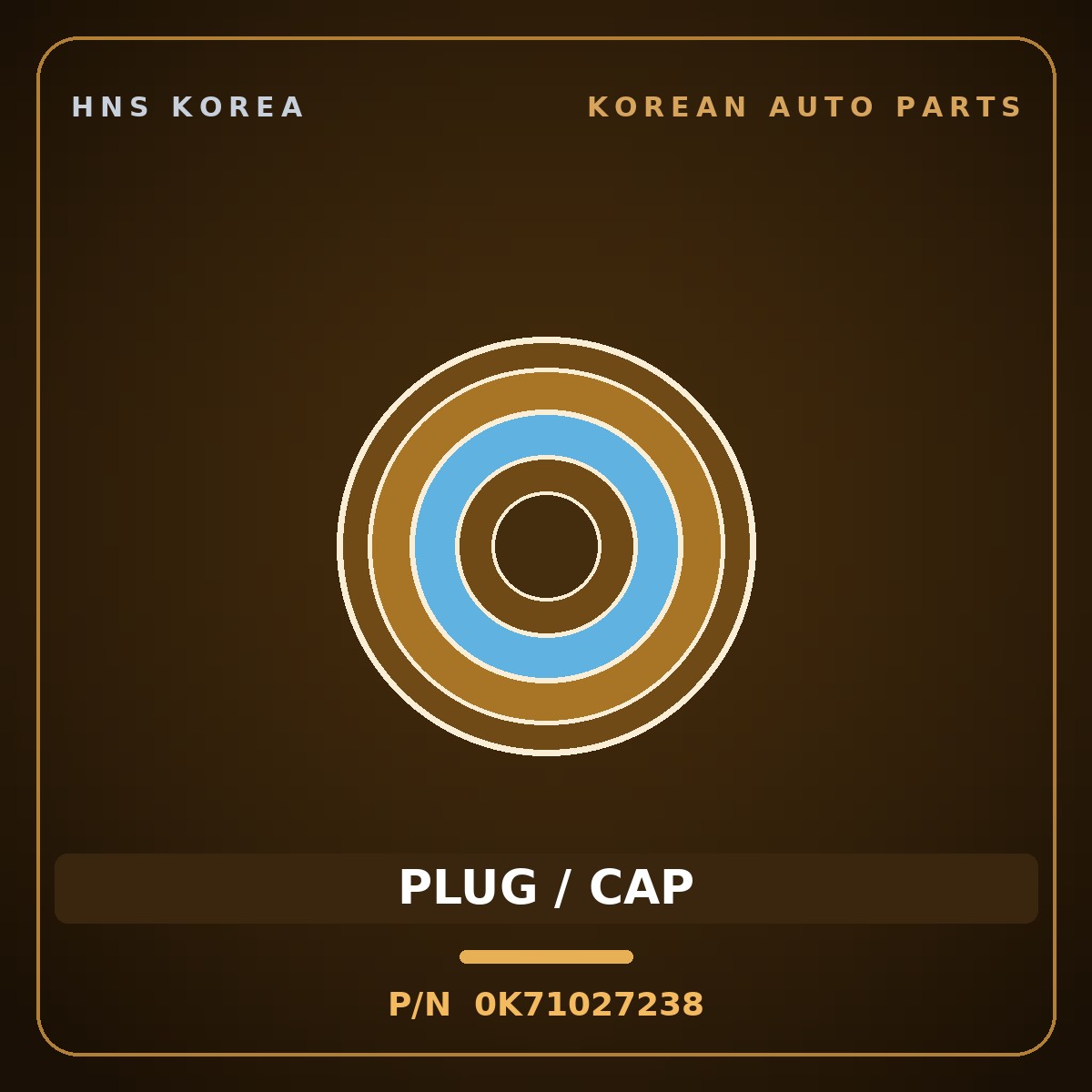 Genuine Mobis SEAL-OIL 0K71027238 Hyundai Kia part HNS Korea